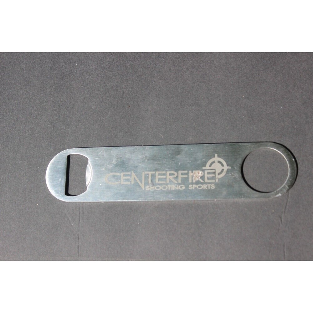 Centerfire Shooting Sports Store Promotional Advertising Bottle Opener Metal